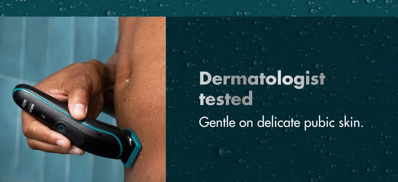 Dermatologist tested - Gentle on delicate pubic skin.