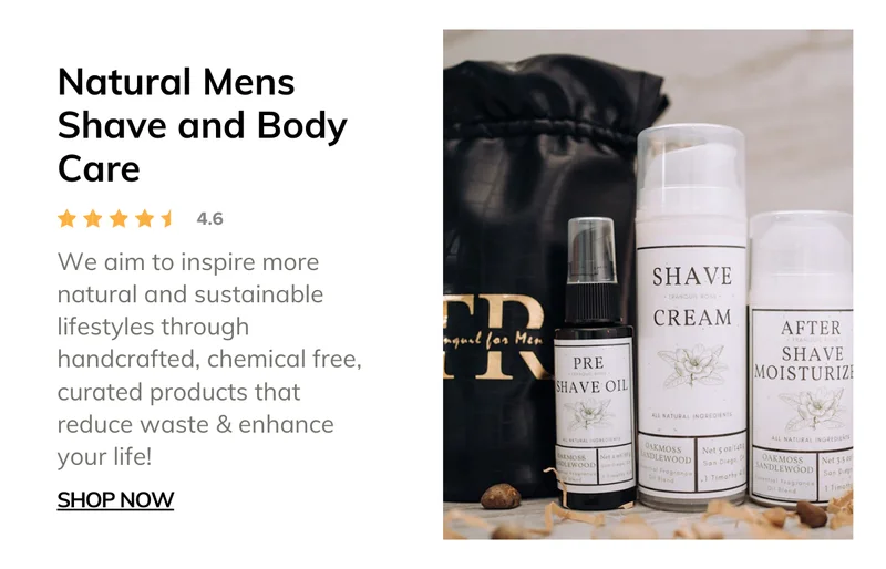 Natural Mens Shave and Body Care Subscription Box