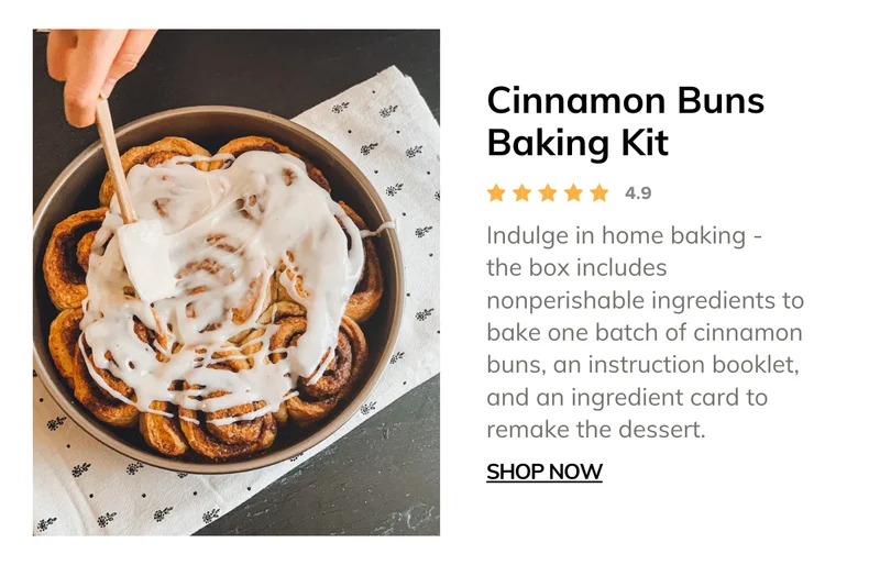 Cinnamon Buns Baking Kit
