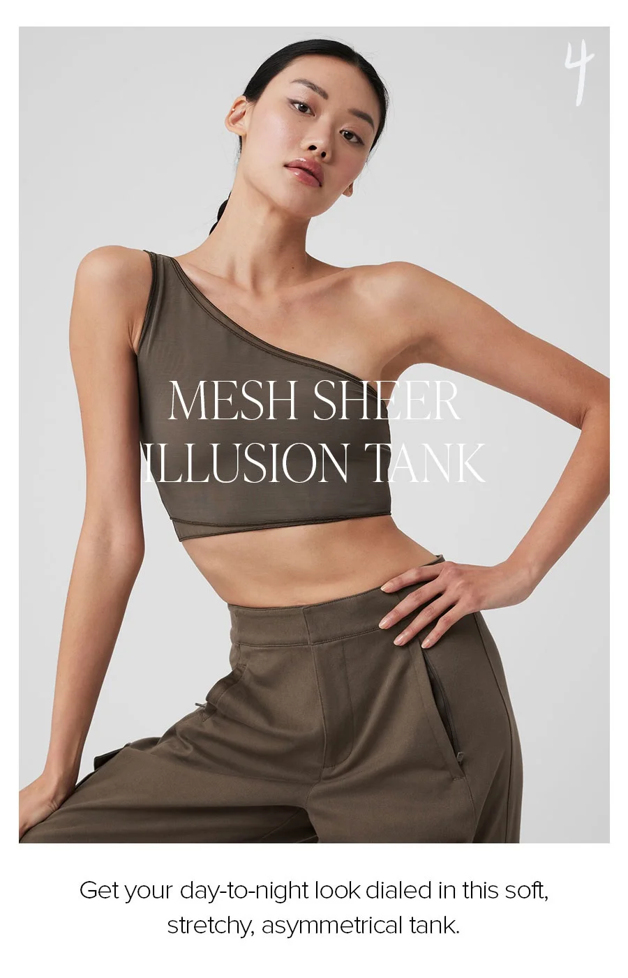 4. MESH SHEER ILLUSION LONGE SLEEVE A LITTLE 90S AND VERY FLATTERING, THIS BODY-SKIMMING, LAYERED SILHOUTTE TOPS OFF ANY OUTFIT.