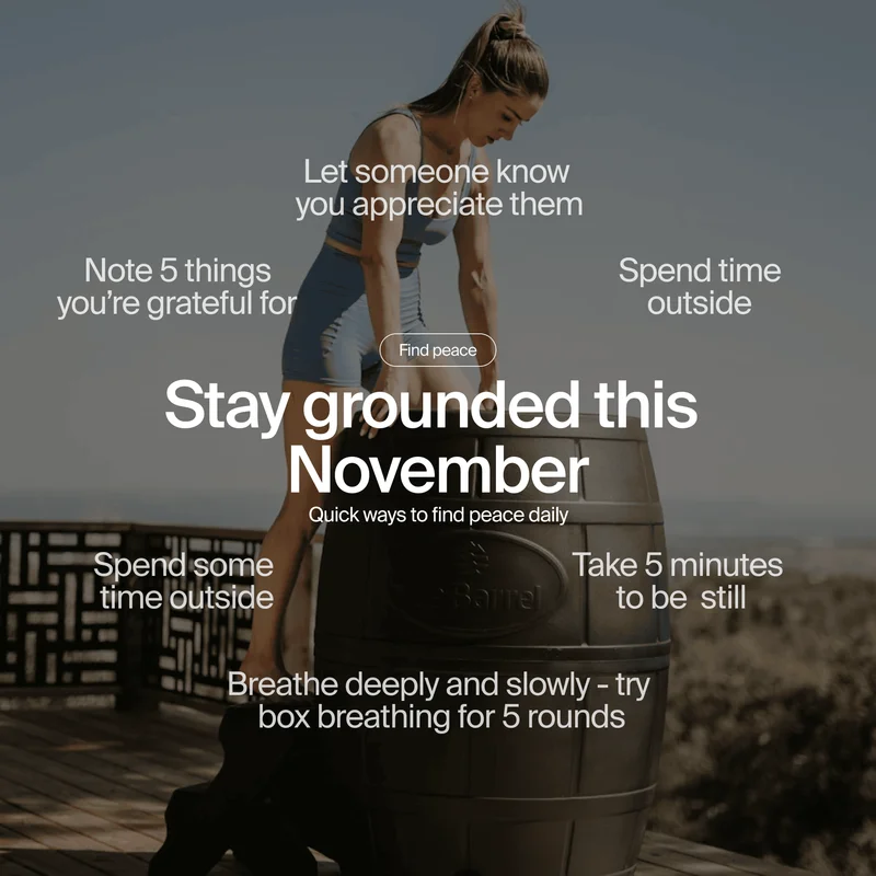 Stay grounded this November