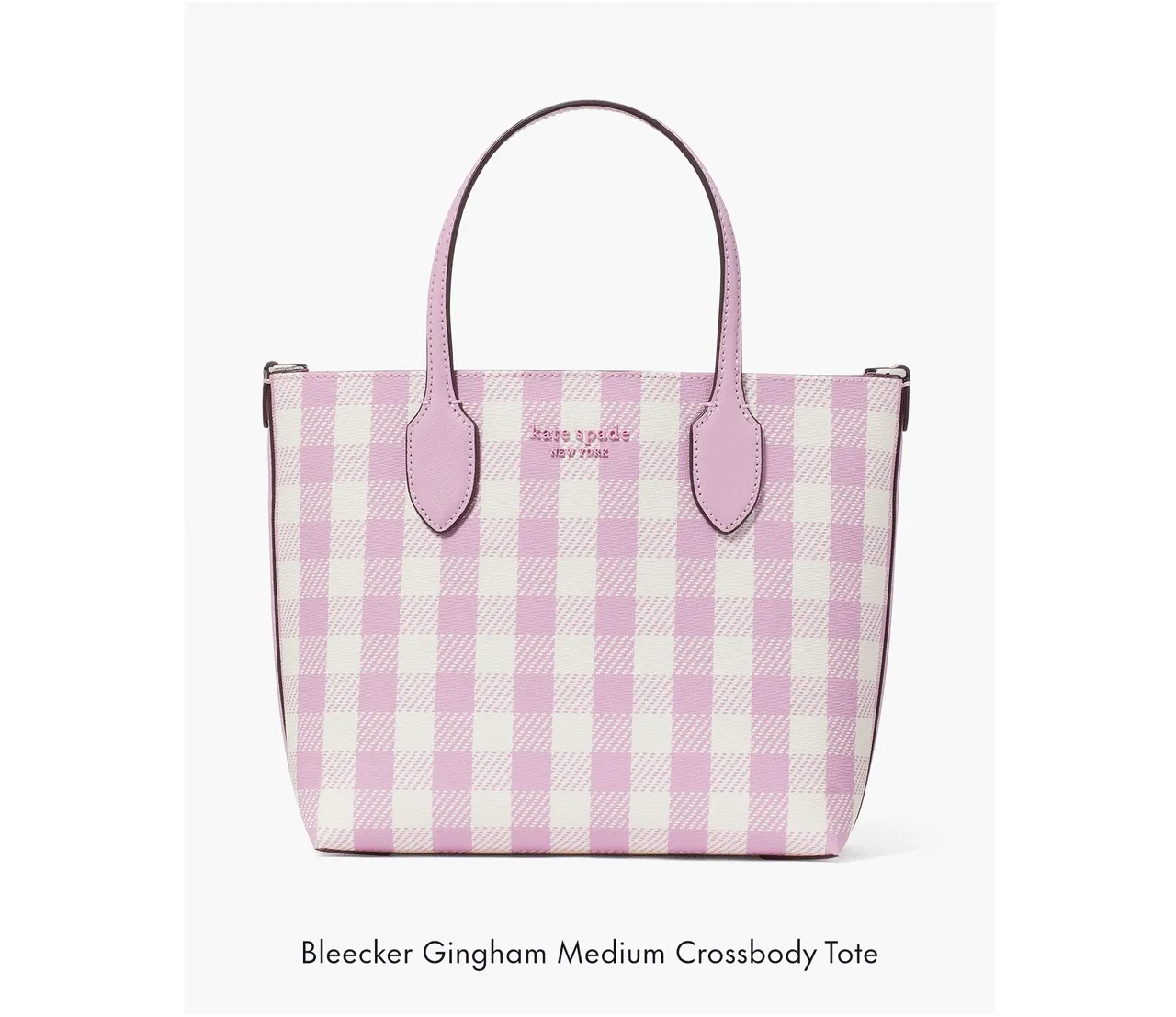 Bleecker Gingham Medium Crossbody Tote