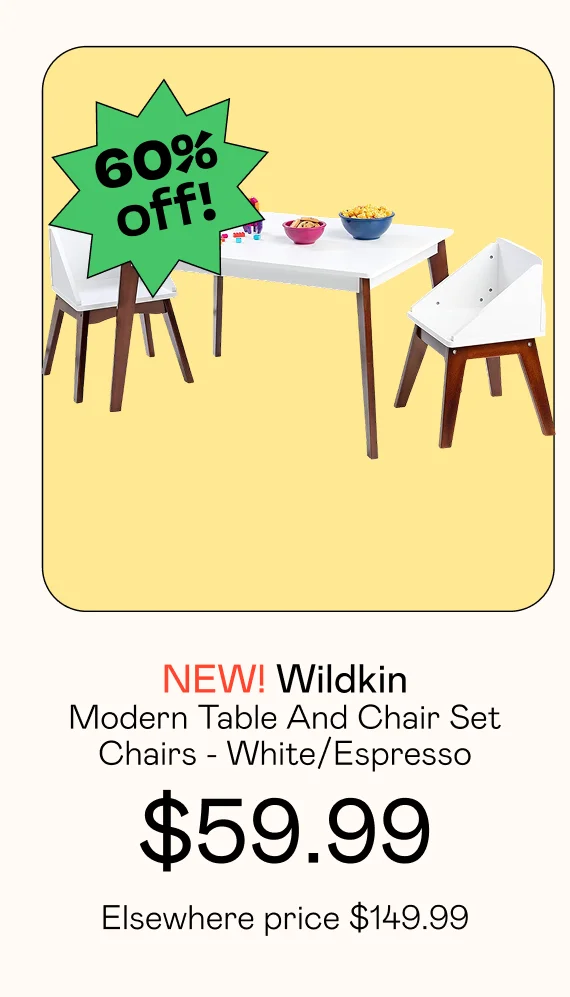 Modern Table And Chair Set Chairs - White/Espresso