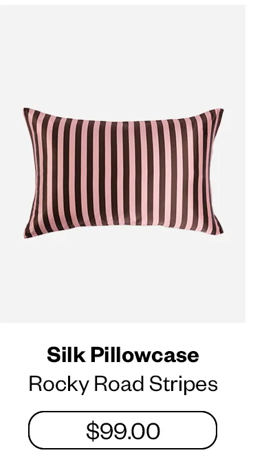 Silk Pillowcase - Rocky Road Stripes
