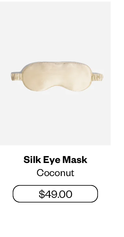Silk Eyemask - Coconut