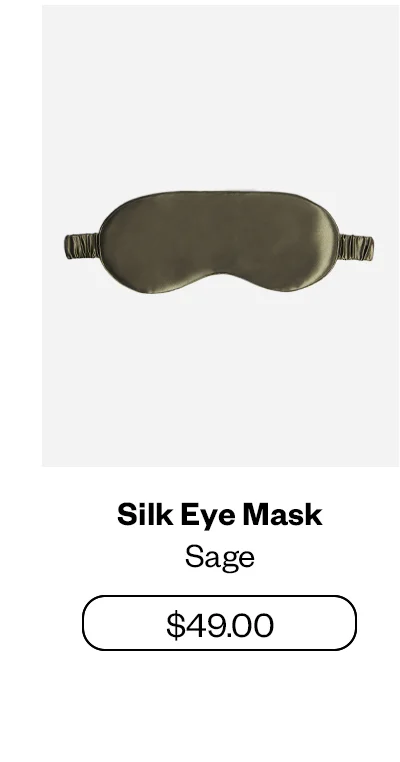 Silk Eyemask.- Sage