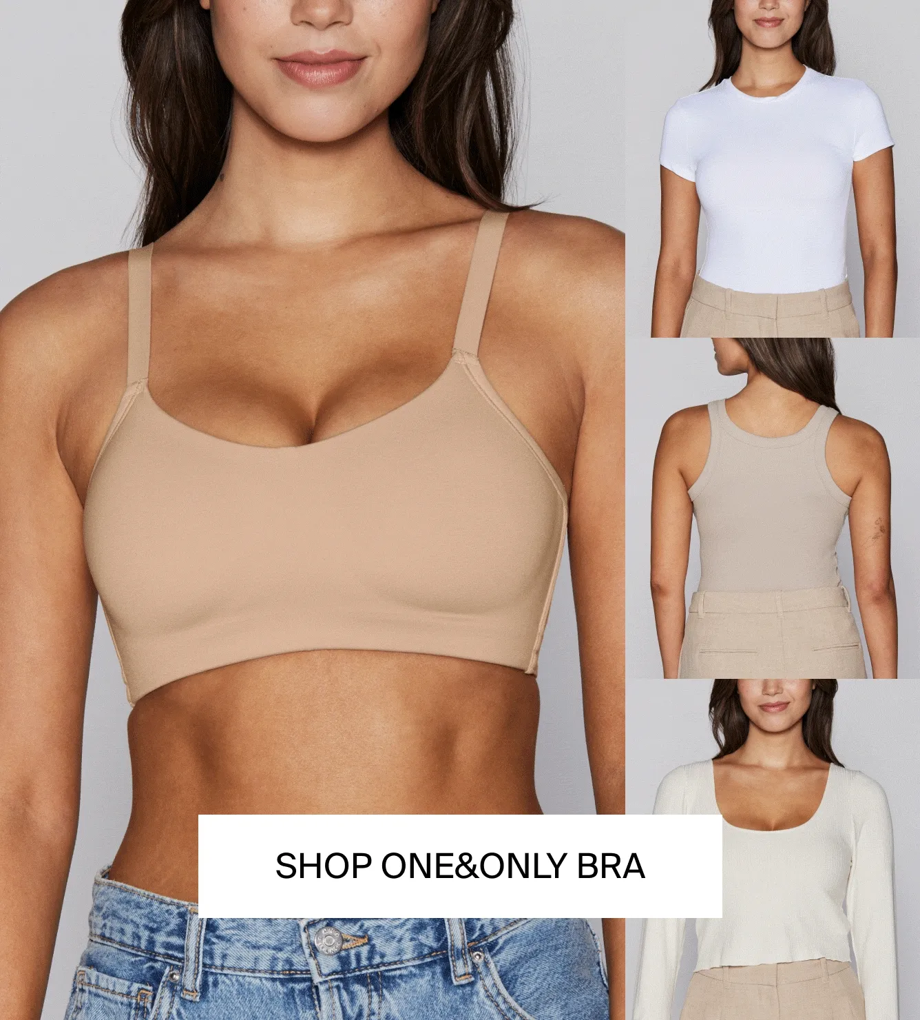 Pairs perfectly with summer necklines. SHOP ONE&ONLY BRA.