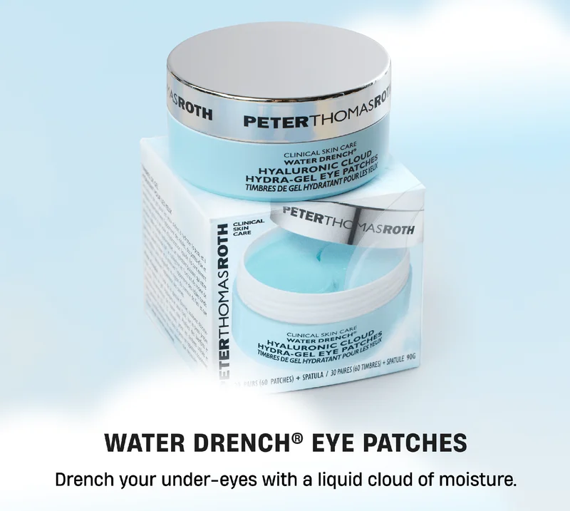 Water Drench Eye Patches | Drench your under -eyes with a liquid cloud of moisture.