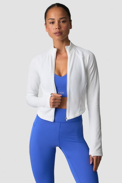 Image of Mirage Printed Zip Midlayer White Snow