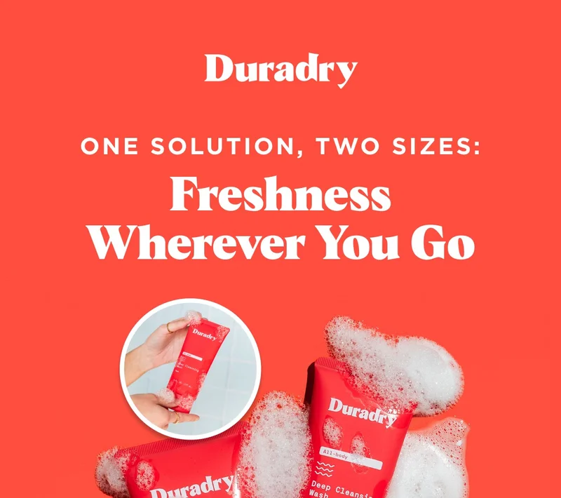 Duradry One Solution, Two Sizes: Freshness Wherever You Go