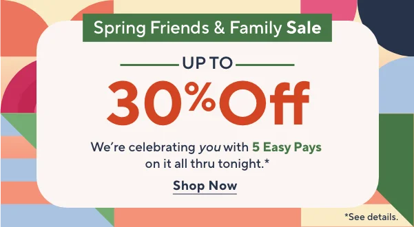 Friends & Family Sale