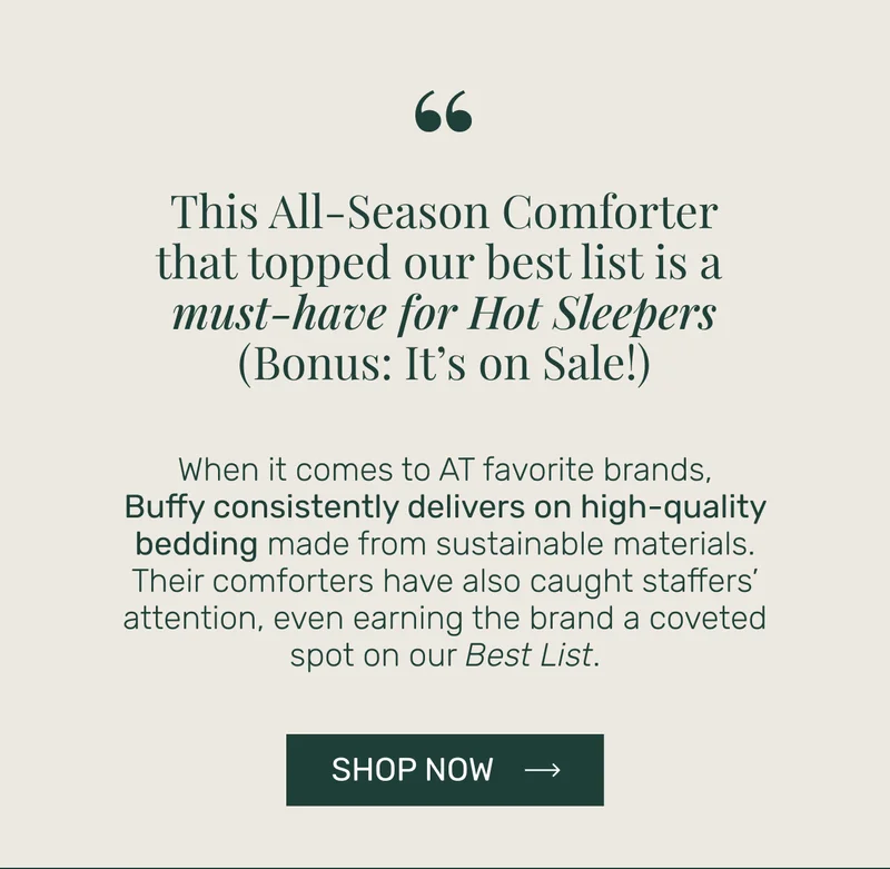 This All-Season Comforter that topped our best list is a must-have for Hot Sleepers (Bonus: It's on Sale!)