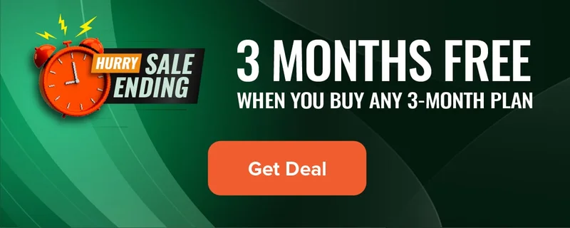 3 Months Free when you buy any 3-Month Plan