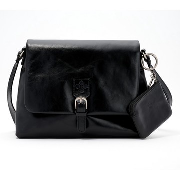 Patricia Nash Mili Leather Medium Flap Crossbody w/ Coin Pouch