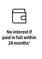No interest if paid in full within 24 months†
