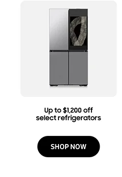 Up to $1,200 off select refrigerators - SHOP NOW