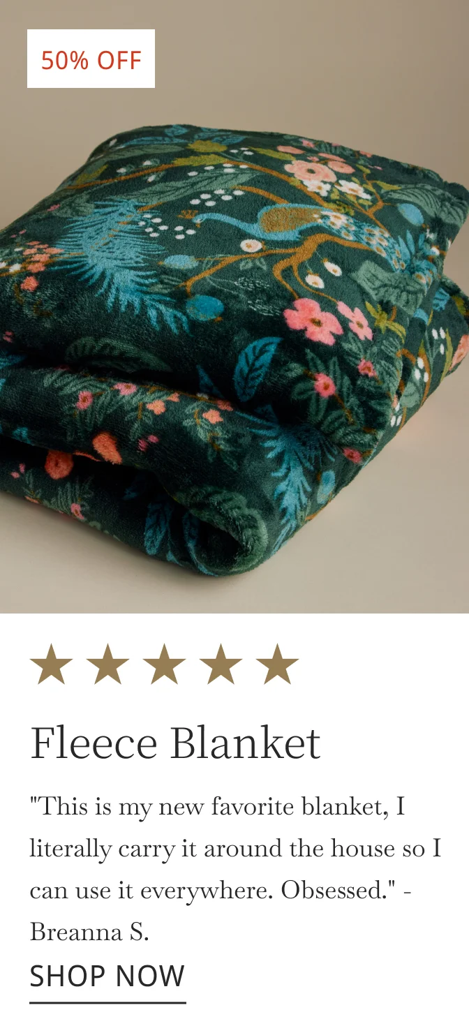 Fleece Blanket, "This is my new favorite blanket, I literally carry it around the house so I can use it everywhere. Obsessed." - Breanna S. SHOP NOW