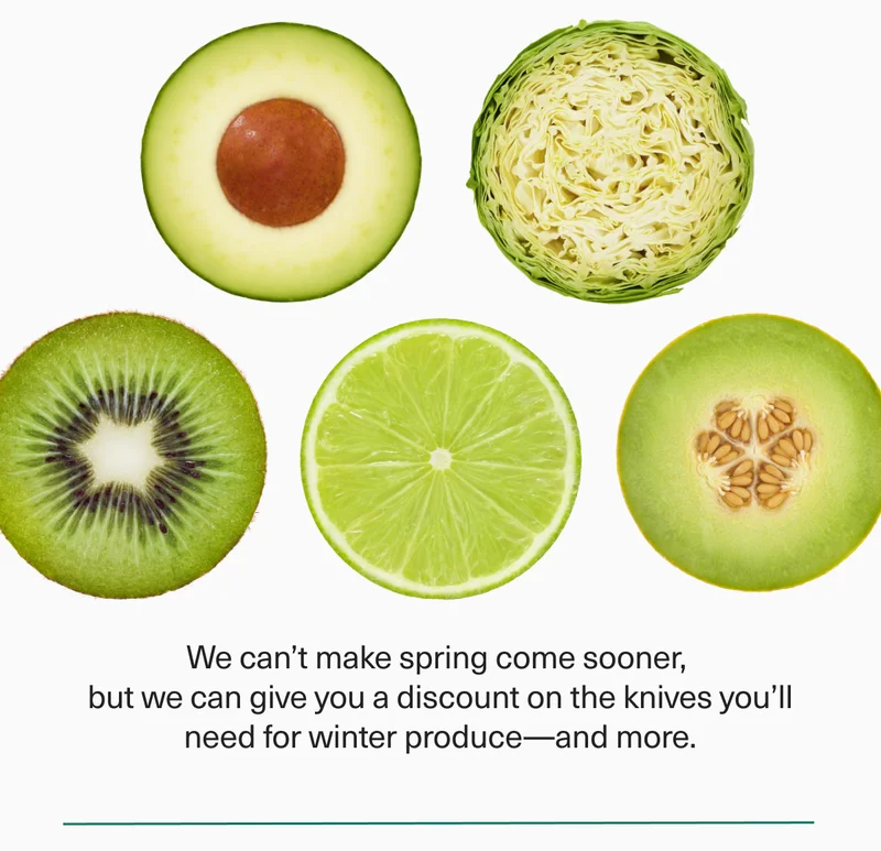 We can't speed up the arrival of spring, but we can hook you up with knives you'l love.