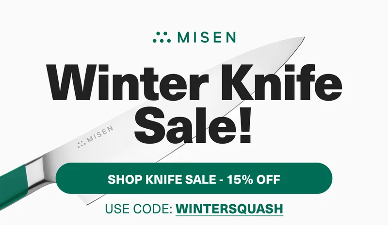 Misen. Shop the winter knife sale to save 15%.