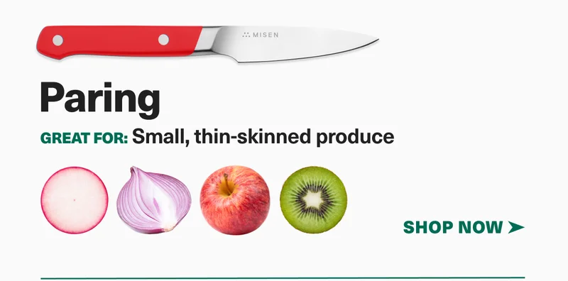 Paring: Great for small, thin-skinned produce.