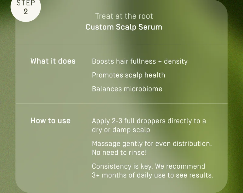 Step 2 | Custom Scalp Serum