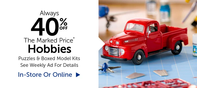 Always 40% Off The Marked Price - Hobbies - Select Categories