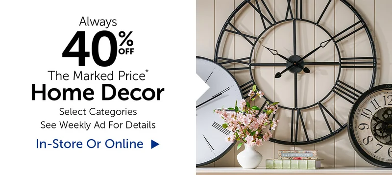 Always 50% Off The Marked Price- Home Decor - Select Categories