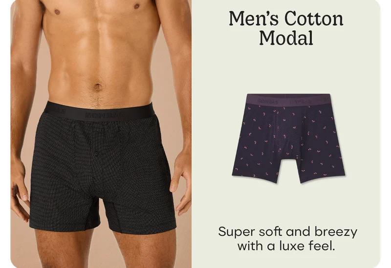 Men's Cotton Modal | Super soft and breezy with a luxe feel.