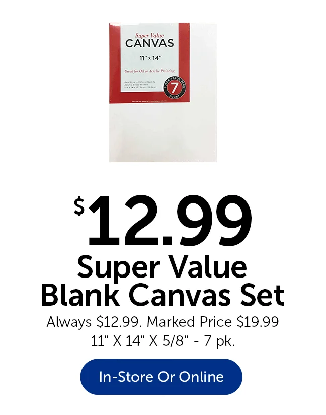 Blank Canvas Set - 7 pk.