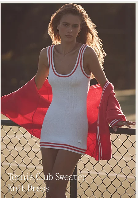 Tennis Club Sweater Knit Dress