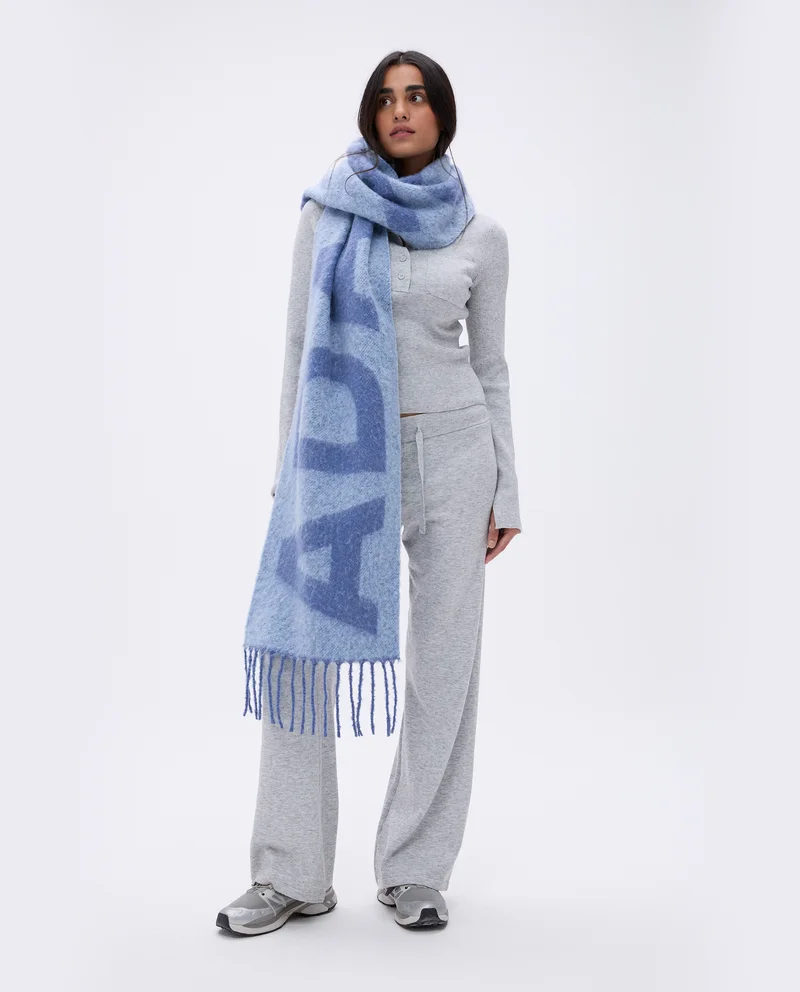 Image of Knit Scarf - Blue