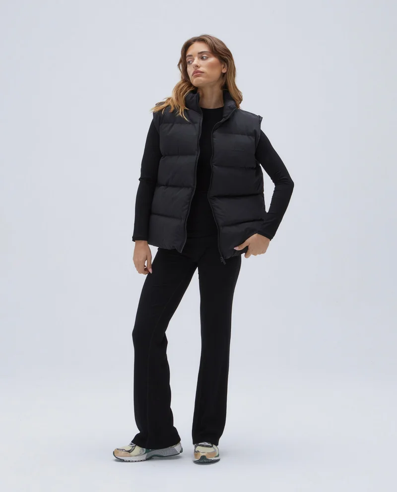 Image of Padded Oversized Gilet - Black