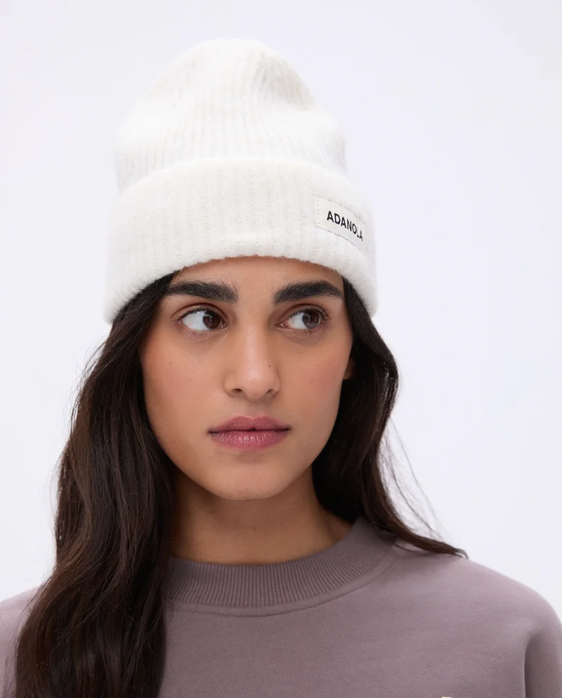 Image of Knit Beanie - Marshmallow White