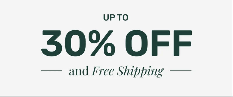 up to 30% off