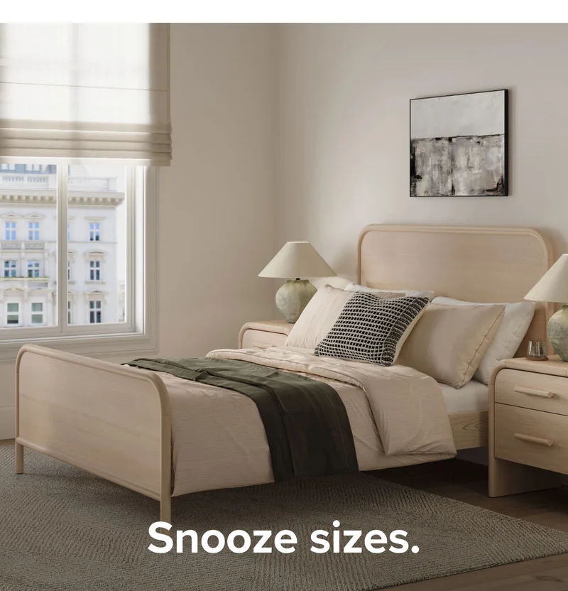 Snooze sizes: Shop the Faydra Collection.