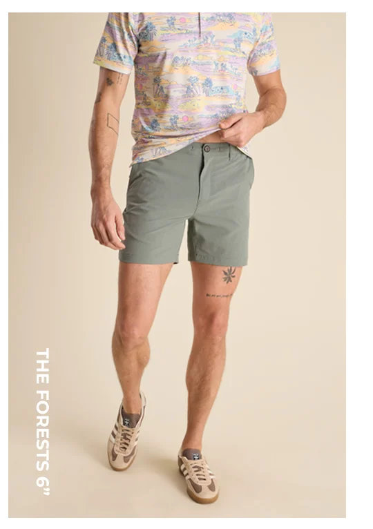 Everywear Performance Short: The Forests 6"