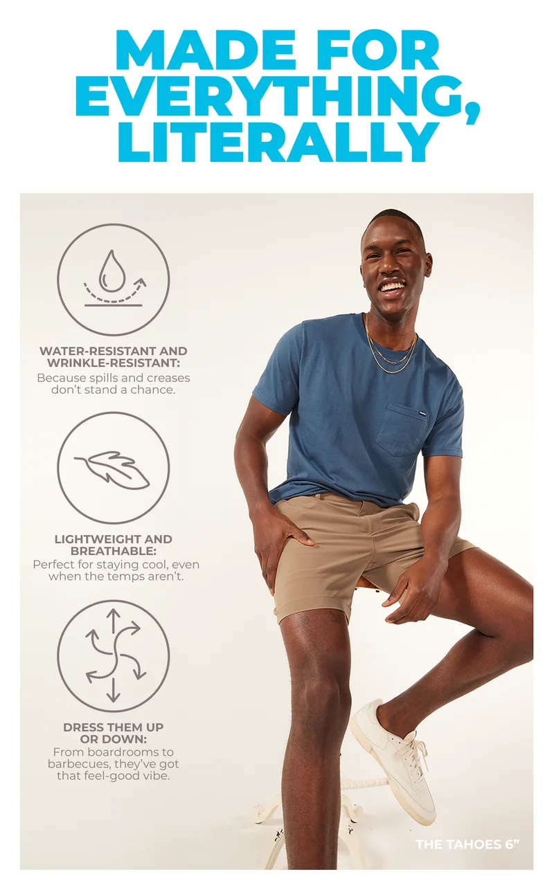 Everywear Performance Short: The Tahoes 6"