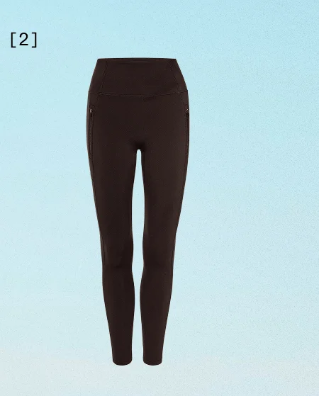 Pacer Fleece Zip Pocket Full Length Legging in Dark Chocolate