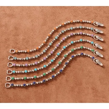 American West Sterling Silver Desert Flower Tennis Bracelet
