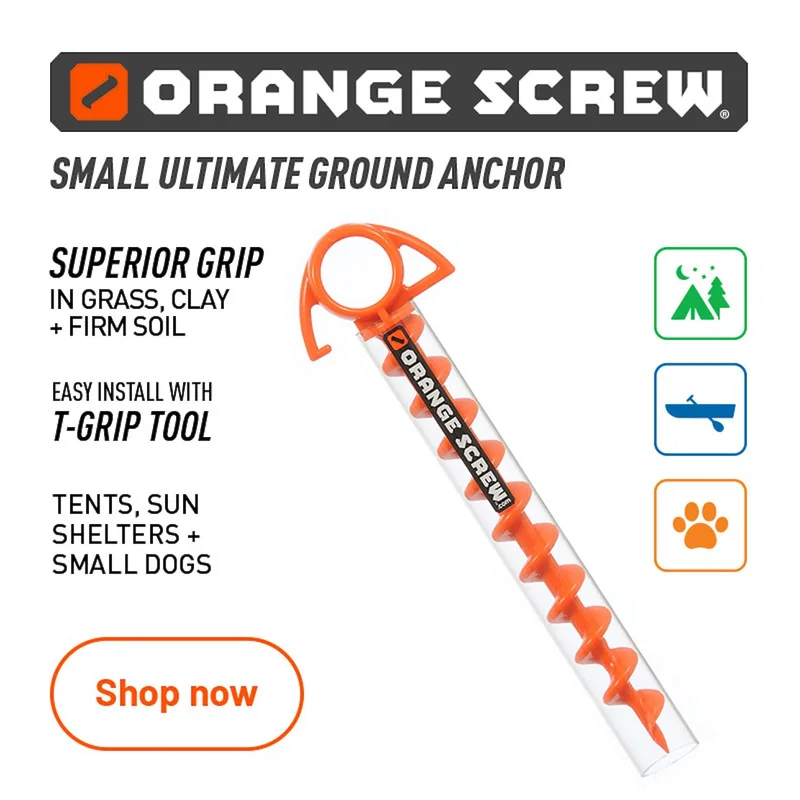 Orange Screw® Small Ultimate Ground Anchor features