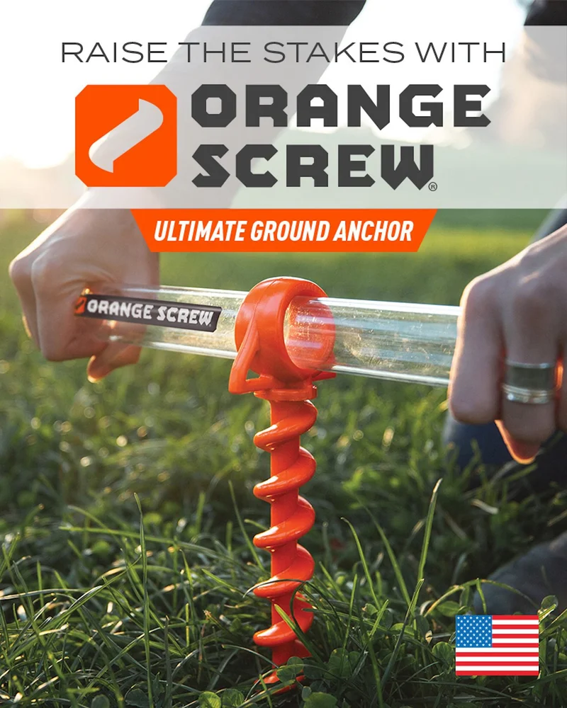 Raise the stakes with ORANGE SCREW® ULTIMATE GROUND ANCHOR