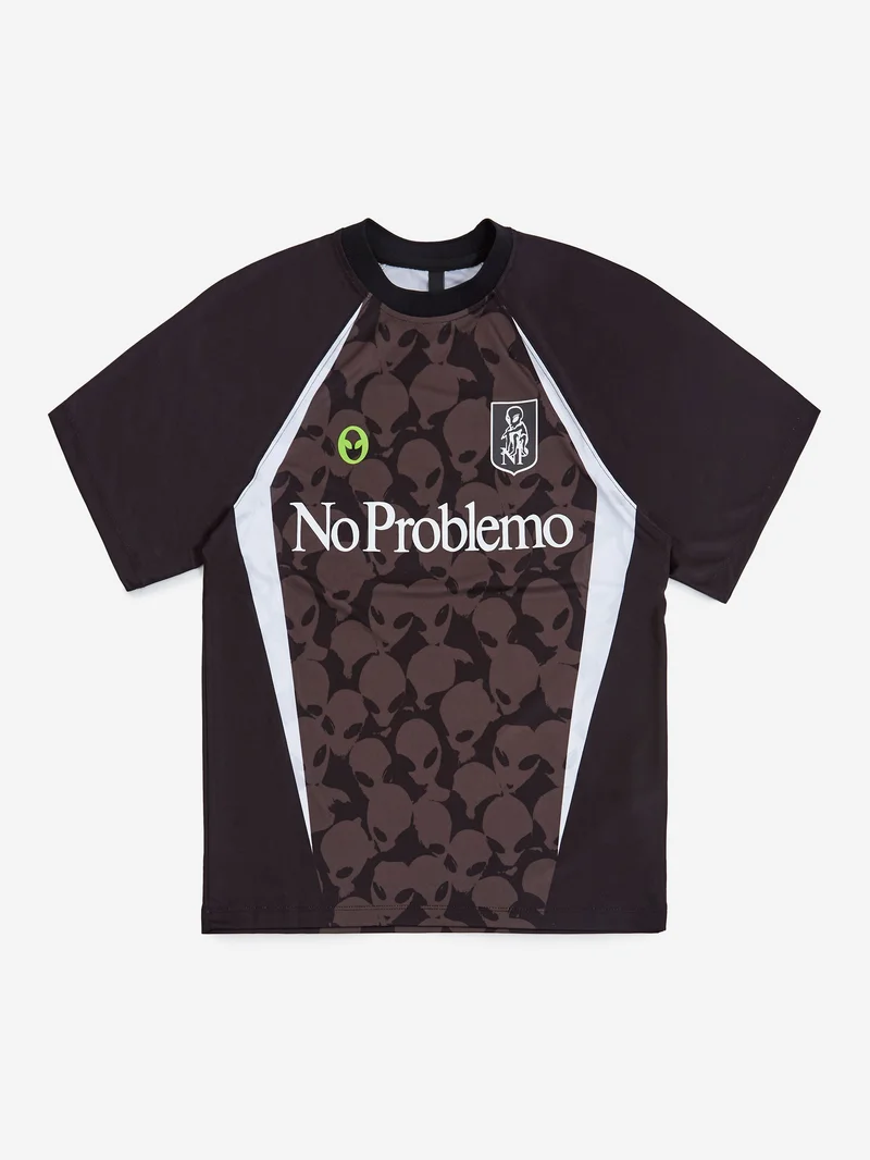 Image of No Problemo Area 51 Football Shirt - Black