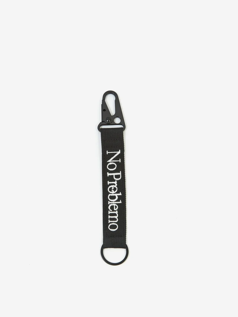 Image of No Problemo Mini Problemo Carabiner Keychain - Black