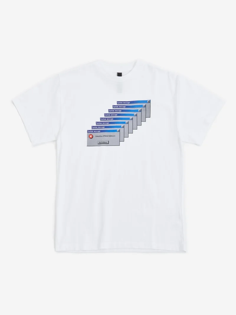 Image of No Problemo Critical Error SS Tee - White