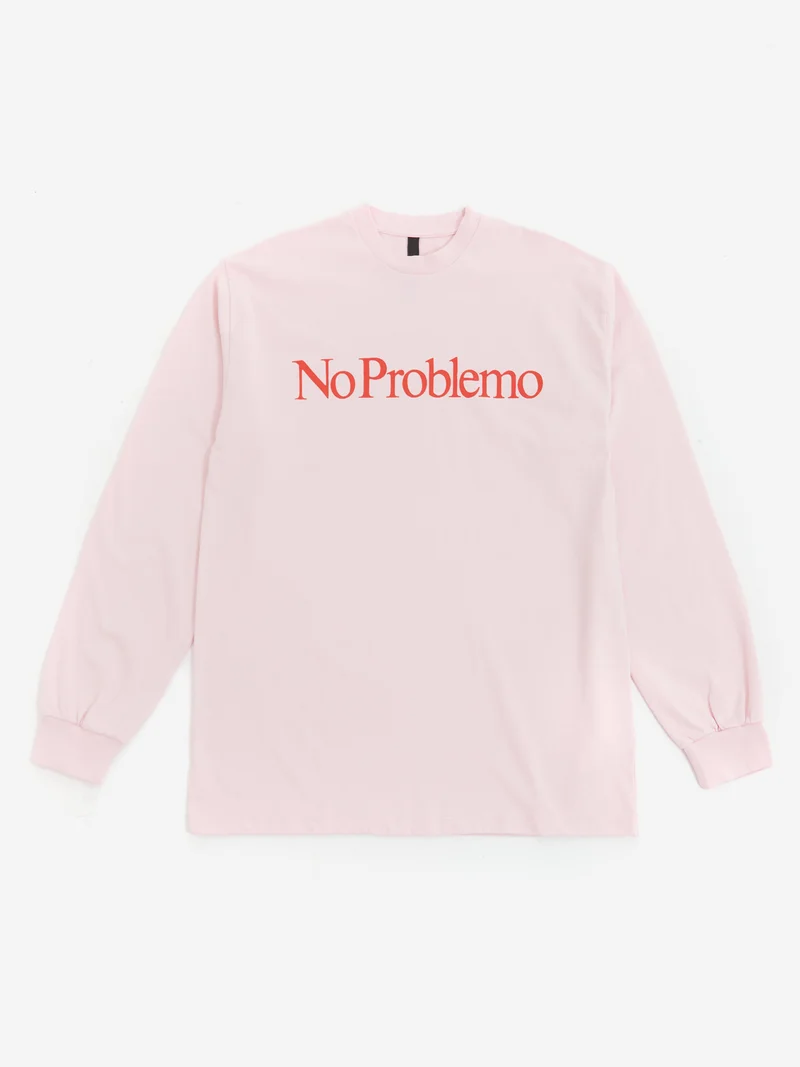 Image of No Problemo LS Tee - Pale Pink