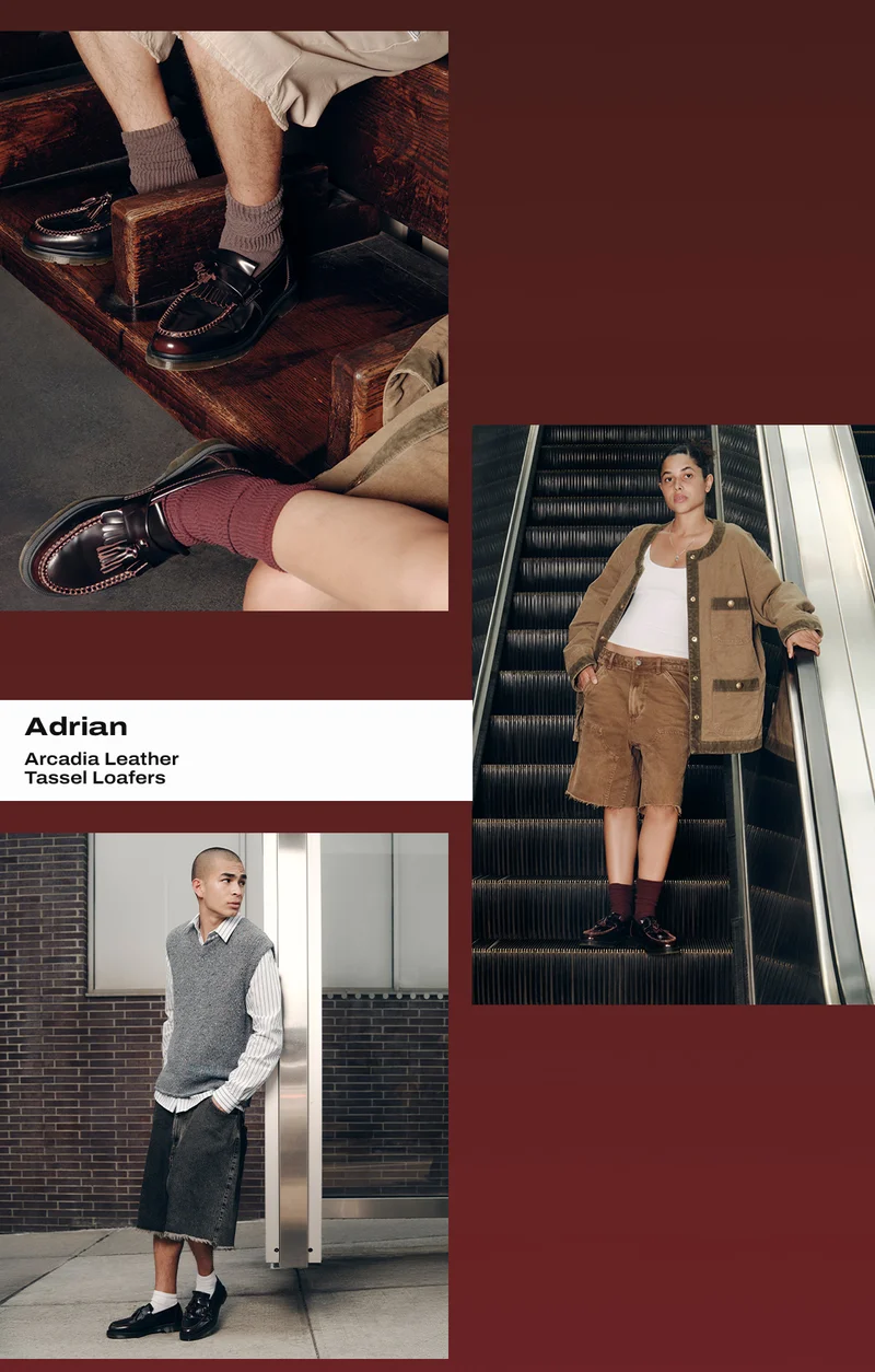Adrian Arcadia Leather Tassel Loafers