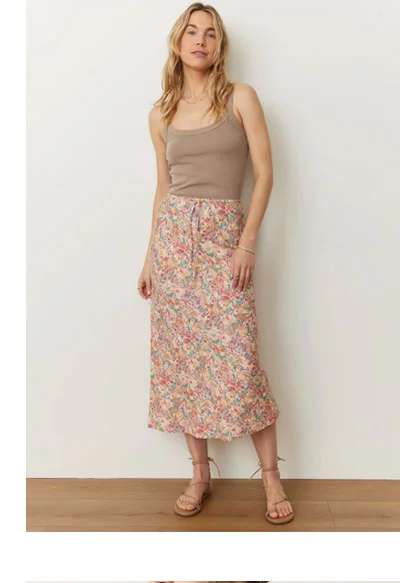 Avery Hemp Midi Skirt