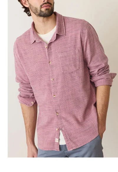 Stretch Selvage Long Sleeve Shirt