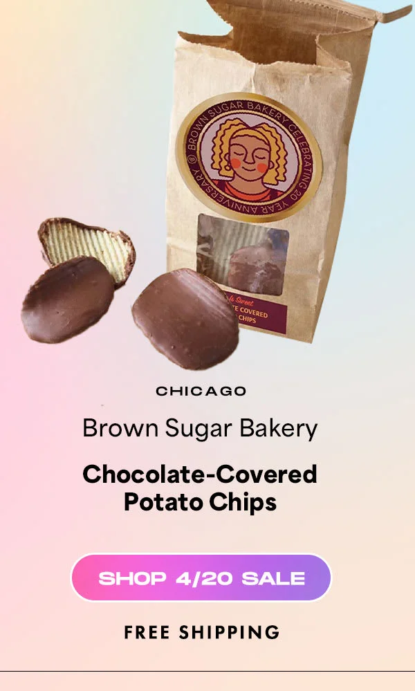 brown sugar chocolate covered potato chips