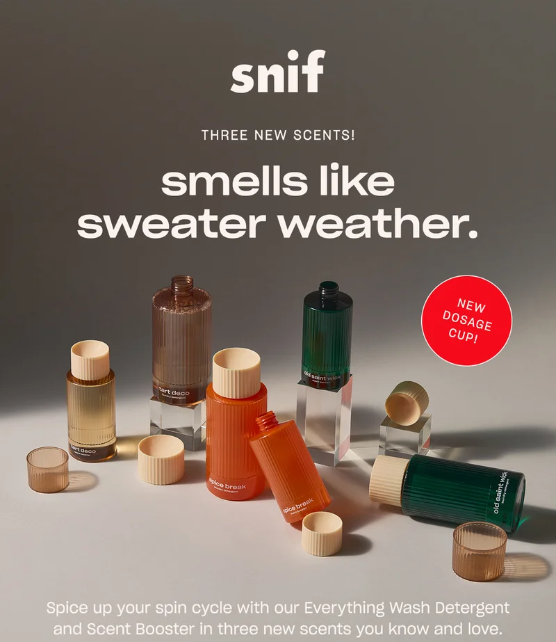 Spice up your spin cycle with our Everything Wash Detergent and Scent Booster in three new scents you know and love.